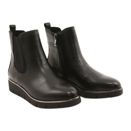 Caprice Bottines compensées Walking On Air system 25339 Noir le noir 4