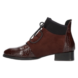 Bottes pour femmes en cuir Filippo DBT3034 / 21 BR brun 2