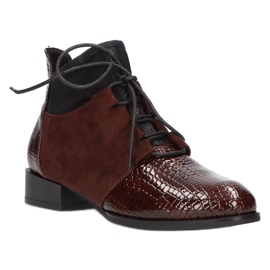 Bottes pour femmes en cuir Filippo DBT3034 / 21 BR brun 1