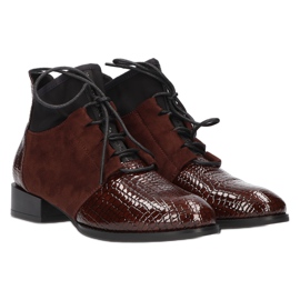 Bottes pour femmes en cuir Filippo DBT3034 / 21 BR brun 4