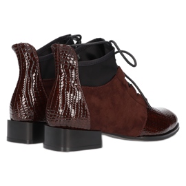 Bottes pour femmes en cuir Filippo DBT3034 / 21 BR brun 3