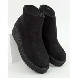 Noir Bottines compensées et plateforme E2381 Noir le noir 2
