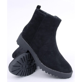 Bottines Chelsea noires pour femme KL-719 Noir 1