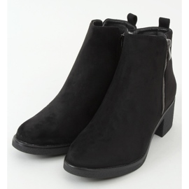 Bottines sur talon caoutchouc noir 8301 Noir le noir 3