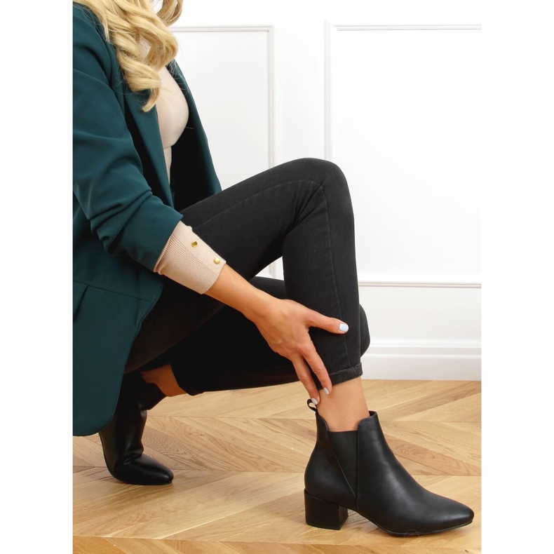 Bottines Chelsea noires, noir G-248 Noir 2