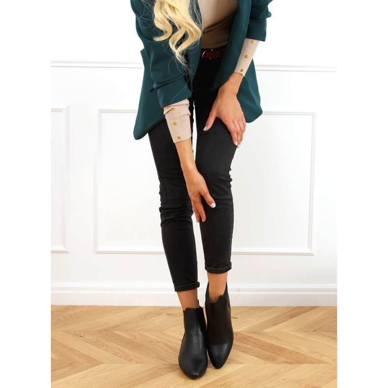 Bottines Chelsea noires, noir G-248 Noir 1