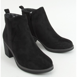 Bottines noires à talons 9B1003 Noir le noir 3