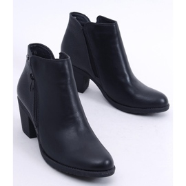 Bottines à talons noires 9B1037 Noir le noir 3