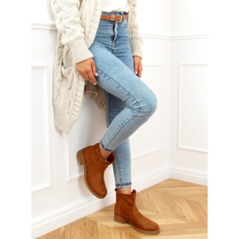 Boots femme classiques camel 9621 Camel brun 2
