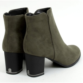 Bottines vertes à talons KL-718 Vert 2