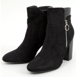 Bottes sur le poteau noir 77-231 Noir 1