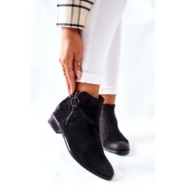 Vinceza Bottes Chaudes En Daim Pour Femmes Noir Janice 2