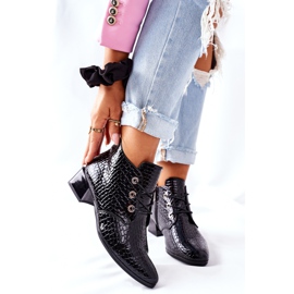 Vinceza Bottes noires à talons hauts Albeq 2