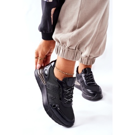 Vinceza Chaussures de sport pour femmes Baskets Noir Manitoba le noir 2