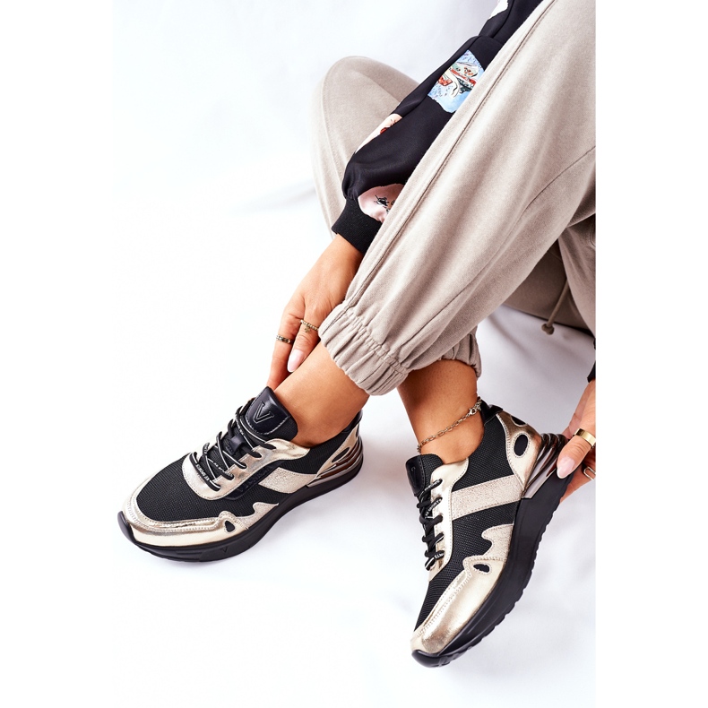 Vinceza Chaussures de sport pour femmes Baskets Noir et Or Manitoba le noir d'or 1 Vinceza Chaussures de sport pour femmes Baskets Noir et Or Manitoba le noir d'or 1