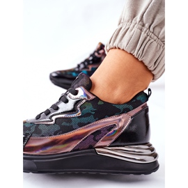 Vinceza Chaussures de sport pour femmes Sneakers Noir Multi Buckland 1