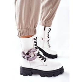 S.Barski Bottines S. Barski Femme Blanc Jensen blanche 2