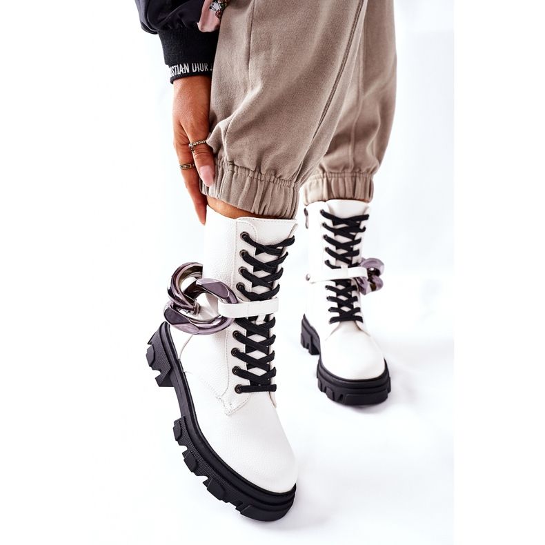 S.Barski Bottines S. Barski Femme Blanc Jensen 1