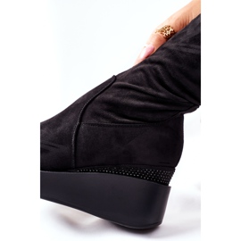 S.Barski Bottines Compensées En Daim S. Barski Noir Celina le noir 6