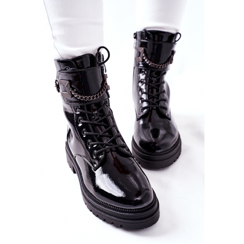 S.Barski Bottes Chaudes Femme Workers Black Vanquish noir 1