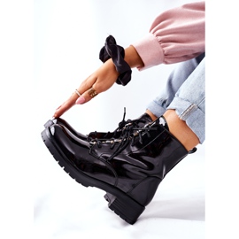 S.Barski Bottines Femme Laquées Noir Maniana le noir 1 S.Barski Bottines Femme Laquées Noir Maniana le noir 1