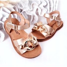 FR1 Sandales Enfant Avec Chaîne Doré Buffy 4