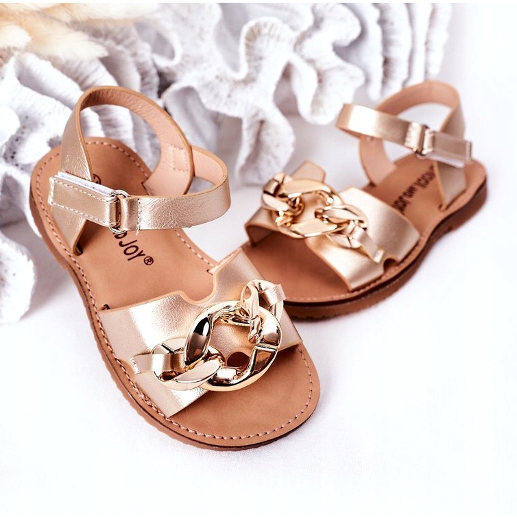 FR1 Sandales Enfant Avec Chaîne Doré Buffy 4