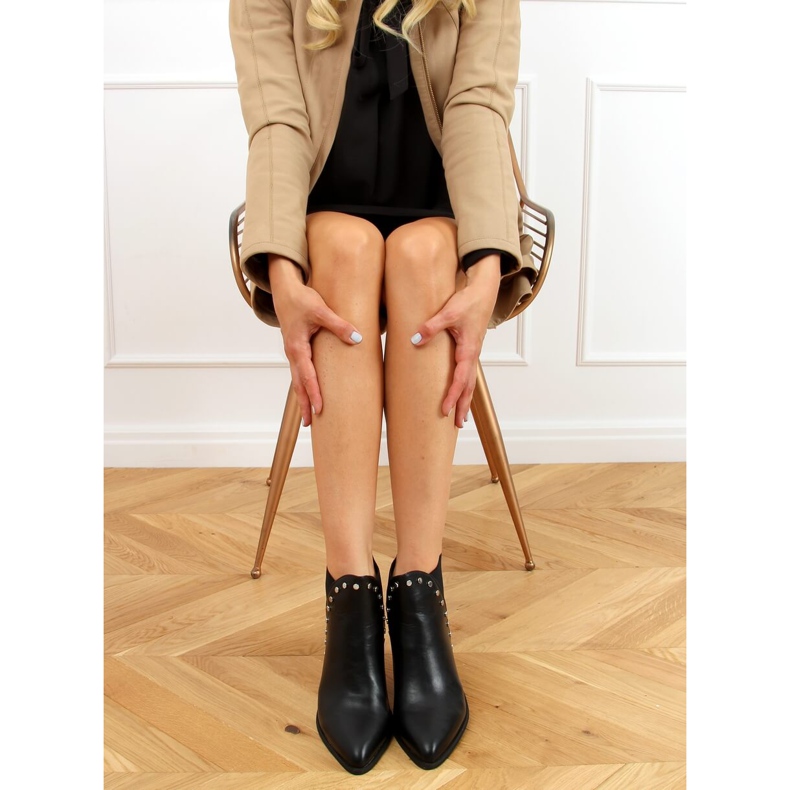 Bottines Chelsea noires pour femme C753 Noir le noir 2