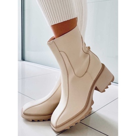 Bottes femme crème QT33P Beige 1 Bottes femme crème QT33P Beige 1