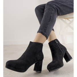Bottines en daim noir sur le montant Mahoganis le noir 5