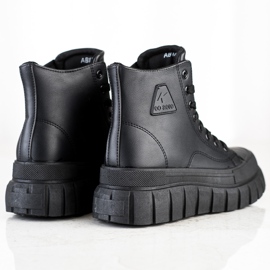 SHELOVET Baskets avec cuir écologique sur la plate-forme noir 1