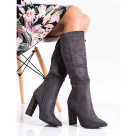 Seastar Bottines sexy en daim gris 1