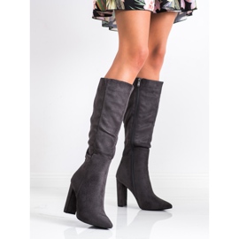 Seastar Bottines sexy en daim gris 2