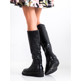 Seastar Bottes à plateforme à la mode le noir 3