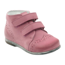 Chaussures en cuir rose Hugotti 1