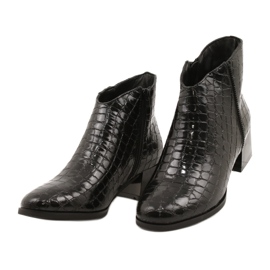 M.Daszyński Bottes zippées isolées Daszyński MR2130-8 noir 2