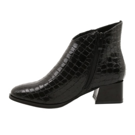 M.Daszyński Bottes zippées isolées Daszyński MR2130-8 noir le noir 1