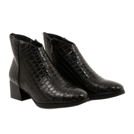M.Daszyński Bottes zippées isolées Daszyński MR2130-8 noir le noir 4
