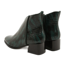 M.Daszyński Bottes isolées Daszyński MR2130-8 Vert noir 3