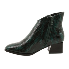 M.Daszyński Bottes isolées Daszyński MR2130-8 Vert le noir 1