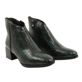 M.Daszyński Bottes isolées Daszyński MR2130-8 Vert noir 4