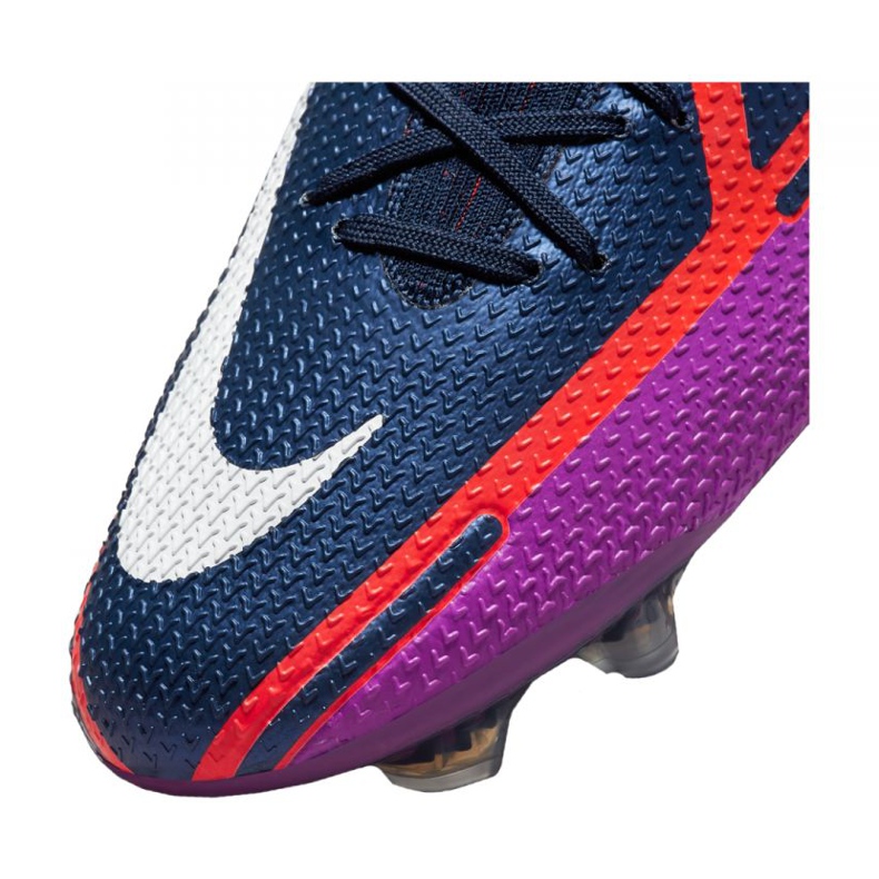 Chaussures de football Nike Phantom GT2 Elite Fg M CZ9890-415 orange, violet, marine violet 2