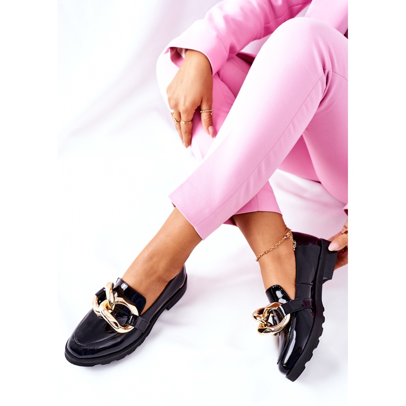 Chaussures en cuir Nicole Laqué Noir 2665 1