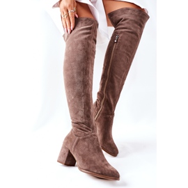 Bottines en daim marron Nicole 2582 brun 5