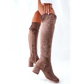 Bottines en daim marron Nicole 2582 brun 3