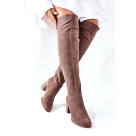 Bottines en daim marron Nicole 2582 brun 1