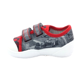 Chaussures enfants Befado, baskets, pantoufles 907p093 rouge gris 2