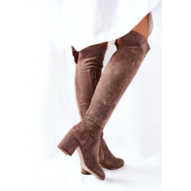 Bottines en daim marron Nicole 2582 brun 4
