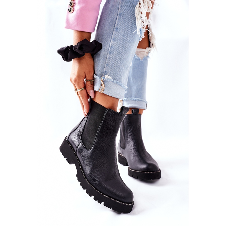 Bottines Chelsea Noires Noir Nicole 2672 2