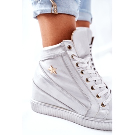 Lewski Shoes Chaussures De Sport En Cuir Pour Femmes Lewski Argent 3079 1 Lewski Shoes Chaussures De Sport En Cuir Pour Femmes Lewski Argent 3079 1